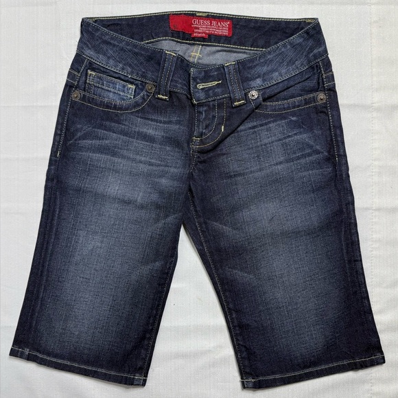 Guess Dark Wash Denim Bermuda shorts Women’s Sz:26 - Picture 1 of 6